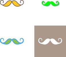 diseño de icono de bigote vector