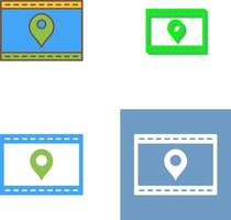 Unique Location Web Advertising Icon Design vector