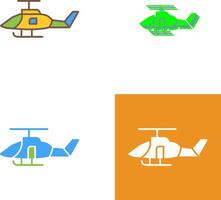 diseño de icono de helicóptero militar vector