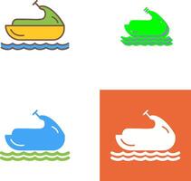 Jet Ski Icon Design vector