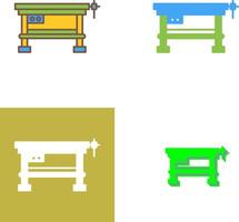 Work Bench Icon Design vector