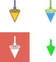 Plumb Bob Icon Design vector