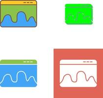 Webpage Statistics Icon Design vector