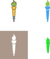 Museum Torch Icon Design vector