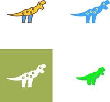 Dinosaur Icon Design vector