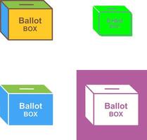 votación caja icono diseño vector