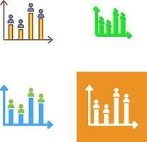 Candidate Graph Icon Design vector