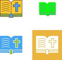 Biblia icono diseño vector