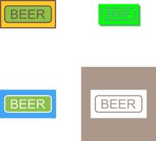 Beer Sign Icon Design vector