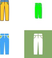 Men's Pants Icon Design vector