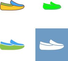 de los hombres mocasines icono diseño vector