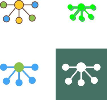 Nodes Icon Design vector
