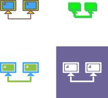 Connected Systems Icon Design vector