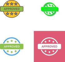 Approved Icon Design vector