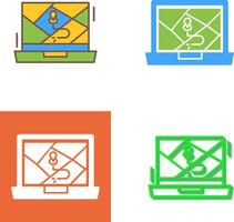 google mapa icono diseño vector