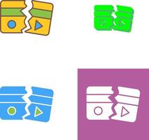 Broken Icon Design vector