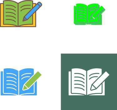 Write Icon Design vector