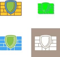 Firewall Icon Design vector