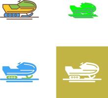 Snowmobile Icon Design vector