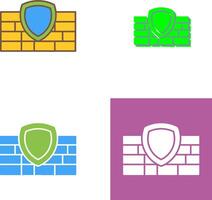 Firewall Icon Design vector