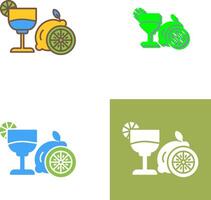 Lime Juice Icon Design vector
