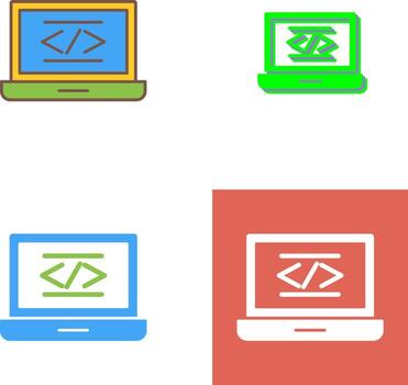 Coding Icon Design vector