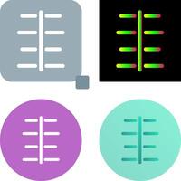 Unique Center Align Icon Design vector