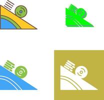 Rolling Icon Design vector