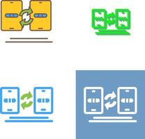 Data Transfer Icon Design vector