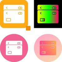 Unique Multiple Cards Icon Design vector