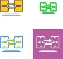Data Synchronization Icon Design vector