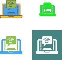 E Learning Icon Design vector