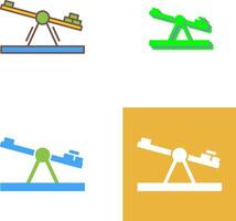 Seesaw Icon Design vector