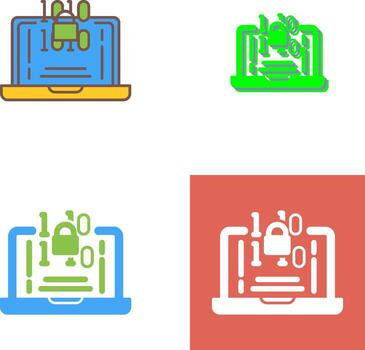 diseño de icono de cifrado vector