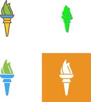 Torch Icon Design vector