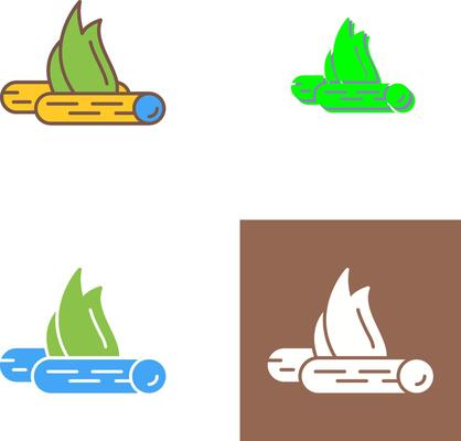 Bon Fire Icon Design