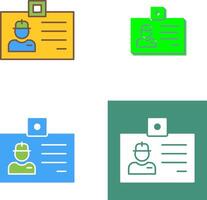 Identity Card Icon Design vector