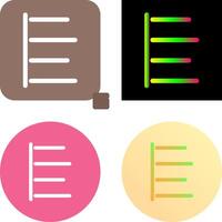Unique Left Align Icon Design vector