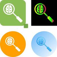 Unique Intelligent Search Icon Design vector