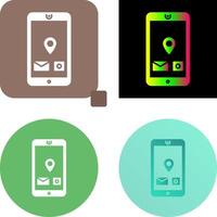 Unique Mobile Applications Icon Design vector