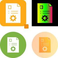 Unique Content Management Icon Design vector