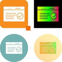 Unique QC Passed Icon Design vector