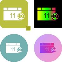 Unique Event Management Icon Design vector