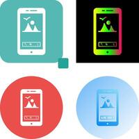 Unique Edit Picture Icon Design vector