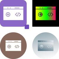 Unique Clean Code Icon Design vector