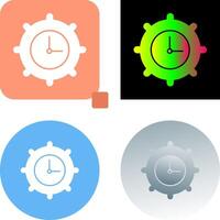 Time Settings Icon Design vector