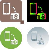 Unique Transfer Images Icon Design vector