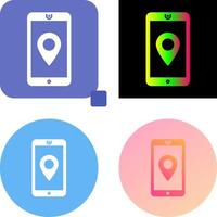 Unique GPS Service Icon Design vector