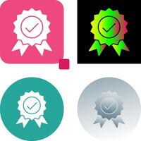 Unique Quality Control Icon Design vector