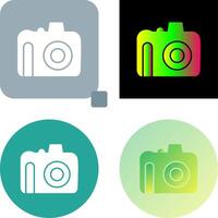 Unique DSLR Camera Icon Design vector